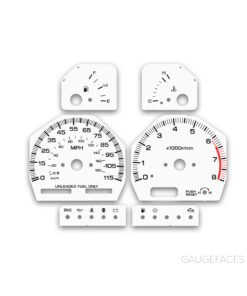 Nissan S13 240SX (1989-1994) – Gauge Faces – White