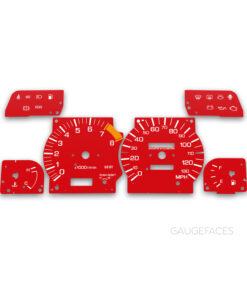 Nissan Silvia S14 (1995–1998) – Gauge Faces – Red