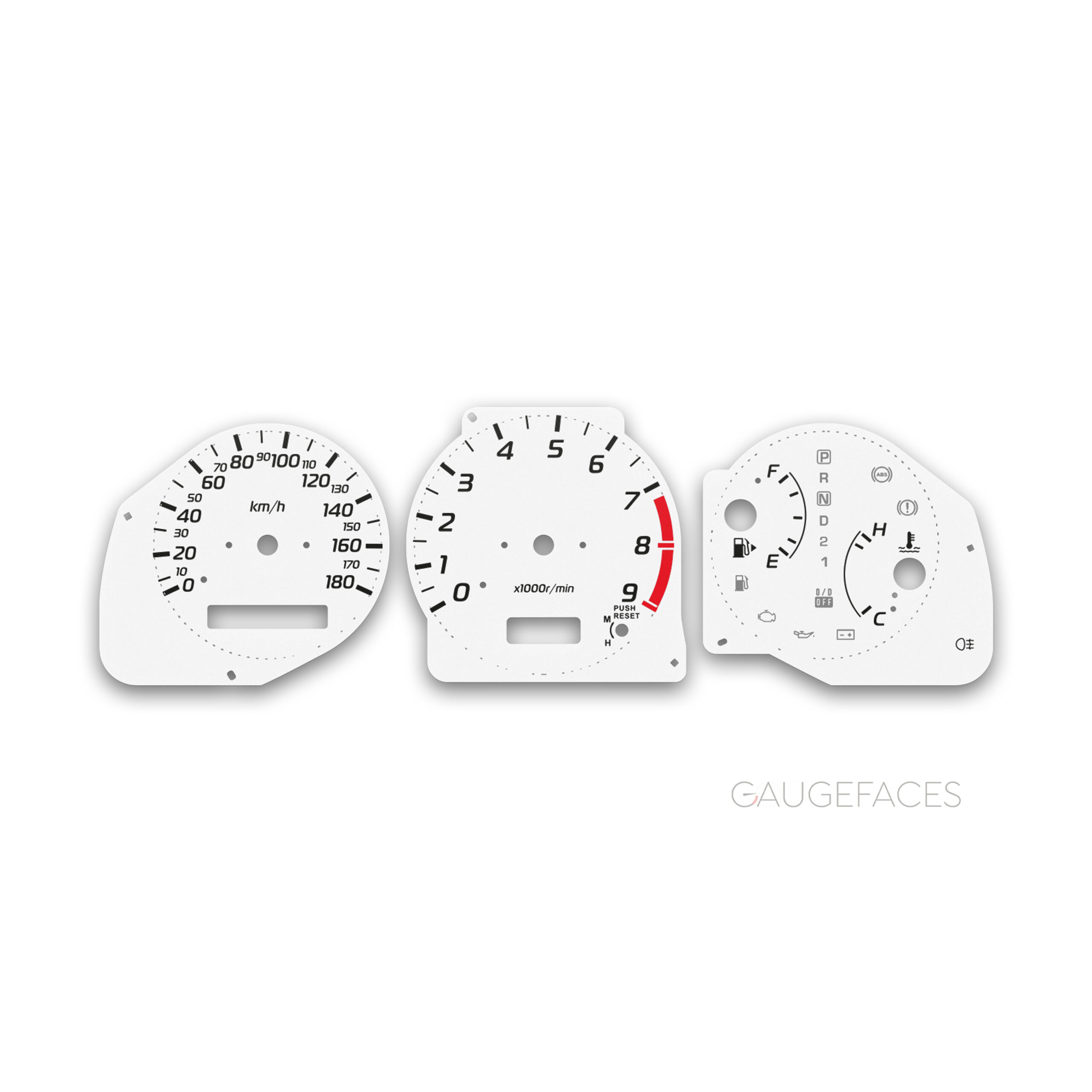 Nissan-Silvia-S15-gauge-face-custom-replacement-dials-Riviera-White