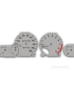 Nissan Skyline GT-R R33 (1995–1998) – Gauge Faces – Silver