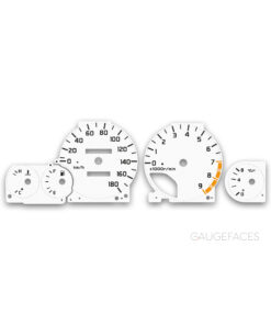 Nissan Skyline GT-R R33 (1995–1998) – Gauge Faces – White