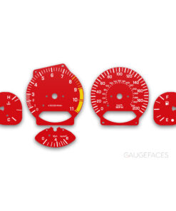 Nissan Skyline GT-R R34 (1999–2002) – Gauge Faces – Red