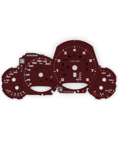 For Porsche 911 991 (Gen 1&2): Gauge Faces - OPTIONS - Burgundy