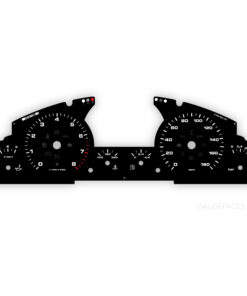 For Porsche Cayenne 955 / 957 Turbo (S) Instrument Gauge Face – OPTIONS - Black