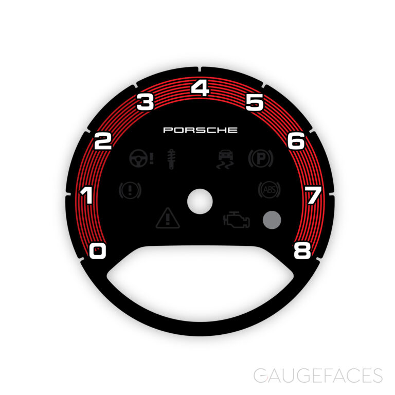 Porsche 971 Panamera / E3 Cayenne Gauge Face Tachometer – PORSCHE Logo ...