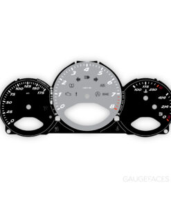 For Porsche 987 (Gen 1&2) Boxster / Cayman: Gauge Face – OPTIONS – Black / Gray Tachometer