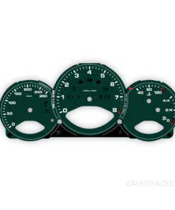 For Porsche 987.2-2.9 Boxster / Cayman: Gauge Face - OPTIONS - British Racing Green