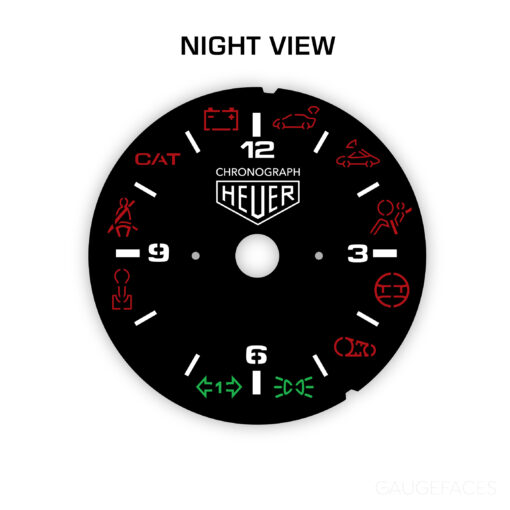 Porsche 993 / 964 / 965 / 912 Gauge Face Clock – Chronograph Heuer ...