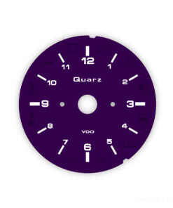 Porsche 993 / 964 / 965 / 912 Gauge Face Clock –  Deep Purple Metallic
