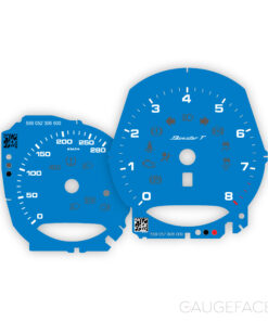 For Porsche 718 Boxster T 2.0: Gauge Faces - OPTION - Shark Blue