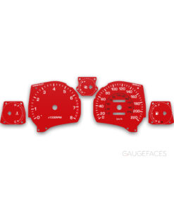 Toyota MR2 (1989-1999) Gauge Faces - Red