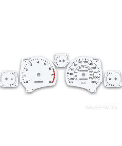 Toyota MR2 (1989-1999) Gauge Faces - White