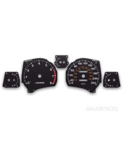 Toyota MR2 (1989-1999) Gauge Faces - Black