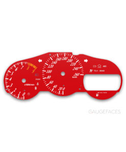 Toyota Celica T230 1999–2006 Gauge Faces - Red