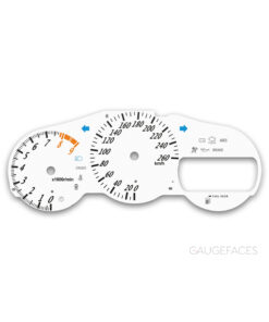 Toyota Celica T230 1999–2006 Gauge Faces - White