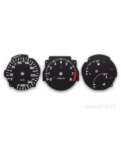 Toyota Supra MK4 (A80) 1993-2002 Gauge Faces - Black