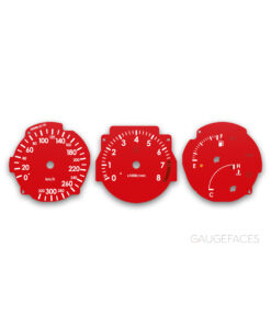Toyota Supra MK4 (A80) 1993-2002 Gauge Faces - Red