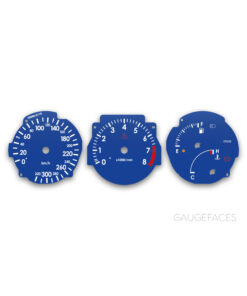 Toyota Supra MK4 (A80) 1993-2002 Gauge Faces - Stratosphere Blue