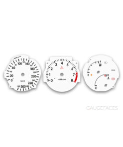 Toyota Supra MK4 (A80) 1993-2002 Gauge Faces - White