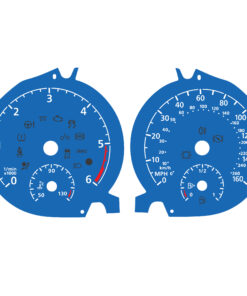 For Volkswagen Golf Mk7 /  VW Tiguan / T-Roc and Passat - Diesel - Gauge Face – 260 km/h - 160 MPH – Blue