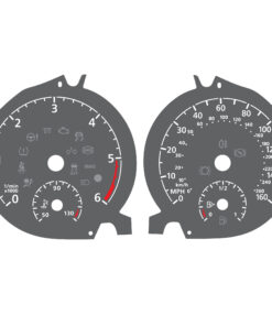 For Volkswagen Golf Mk7 /  VW Tiguan / T-Roc and Passat - Diesel - Gauge Face – 260 km/h - 160 MPH – Gray