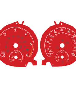 For Volkswagen Golf Mk7 /  VW Tiguan / T-Roc and Passat - Diesel - Gauge Face – 260 km/h - 160 MPH – Red