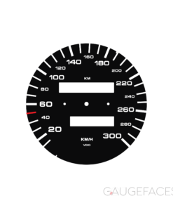 Custom Order: For Porsche 993 / 964 / 965: Gauge Face Speedometer– OEM Black