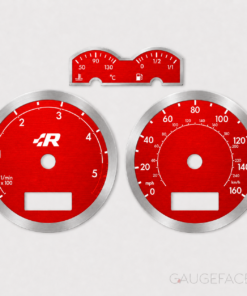 Custom Order: For 2004 VW Jetta Gauge Faces - Plastic - US - Carmine Red