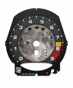 Custom Order: For Porsche 981 Cayman S: Gauge Face Tachometer – US – AT – Exclusive Design