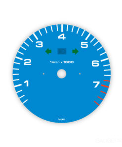 Custom order: Porsche 993 Gauge Face Tachometer - Mexico Blue