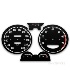 Alfa Romeo 2000 GTV (1971–1976) – Gauge Faces – Black