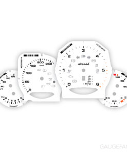 Custom Order: Porsche 958 Diesel Gauge Faces - White