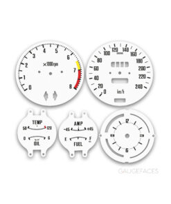 Datsun 240Z / 260Z / 280Z S30 (1969–1978) – Gauge Faces – White