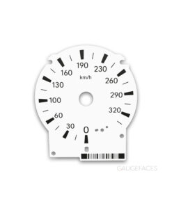 Replacement KMH tacho dials for the Lexus GS-F (2015-2020) – Gauge Faces – White