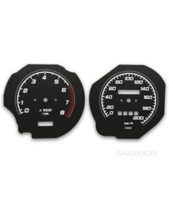 Mazda RX-4 (1972-1978) – Gauge Faces – Black
