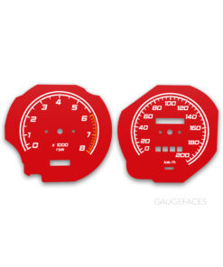 Mazda RX-4 (1972-1978) – Gauge Faces – Red