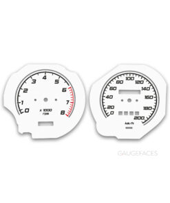 Mazda RX-4 (1972-1978) – Gauge Faces – White