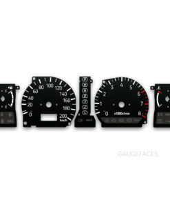 Mitsubishi Montero Sport (1998-2003) – Gauge Faces – Black