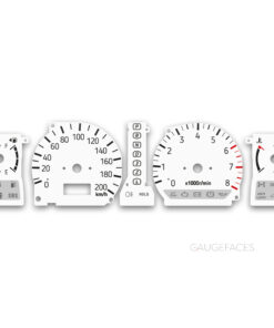Mitsubishi Montero Sport (1998-2003) – Gauge Faces – White
