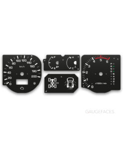 Mitsubishi Pajero III (1999–2006) – Gauge Faces – Black
