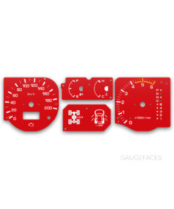Mitsubishi Pajero III (1999–2006) – Gauge Faces – Red