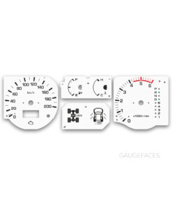 Mitsubishi Pajero III (1999–2006) – Gauge Faces – White