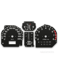 Mitsubishi Pajero Pinin (1998-2007) – Gauge Faces – Black