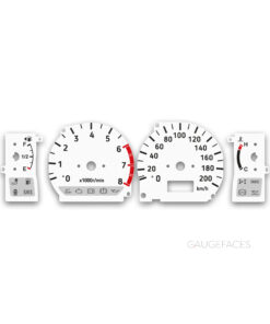 Mitsubishi Pajero Sport I (1996–2008) – Gauge Faces – White