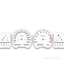 Nissan S13 240SX (1989-1994) – Gauge Faces – 9000 RPM – White