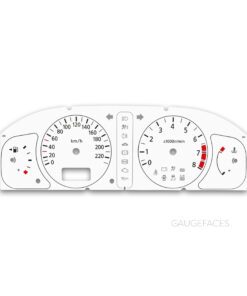 Nissan Almera N16 (2000–2006) – Gauge Faces – White