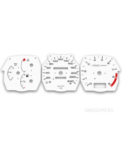Nissan Primera P10 (1990-1997) – Gauge Faces – White