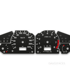 Nissan Primera P11 (1996–2002) – Gauge Faces – Black