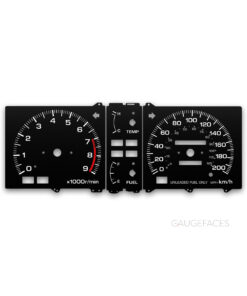 Nissan Pulsar NX SE (1987–1990) – Gauge Faces – Black
