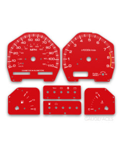 Nissan Silvia S13 (1989-1994) – Gauge Faces – Red